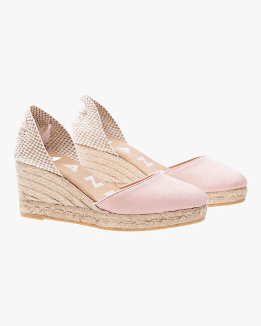 Pastel Rose Hampton's Lace-Up Wedge