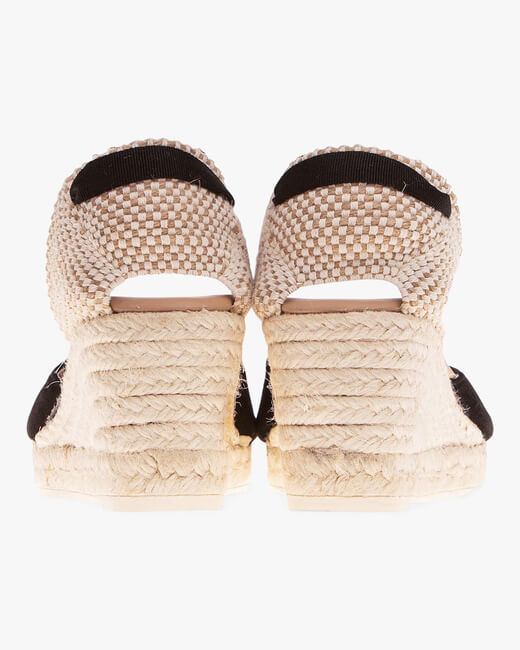 Black Hampton's Lace-Up Wedge