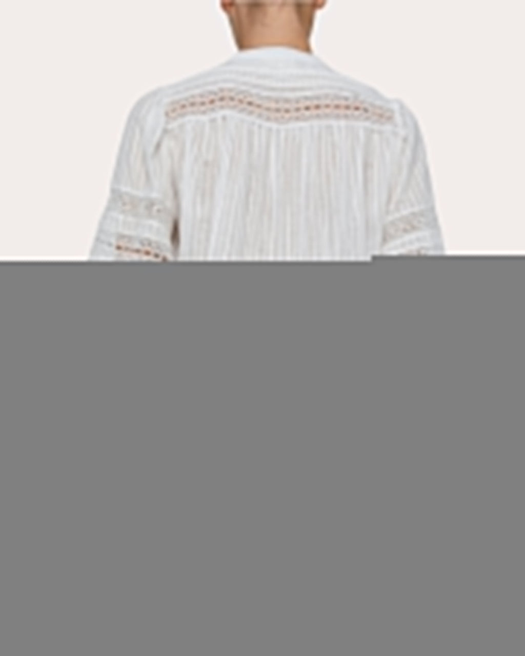 Kiera Cotton Jacquard Laser-Cut Blouse