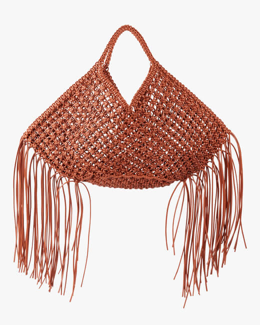 Large Woven Basket Handbag