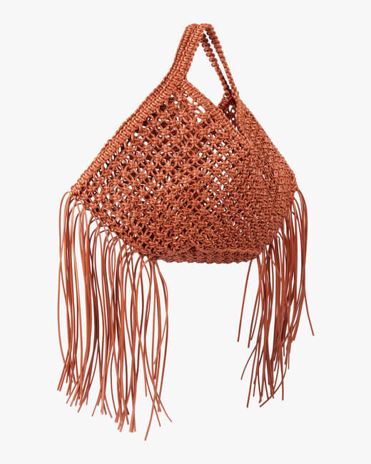 Large Woven Basket Handbag