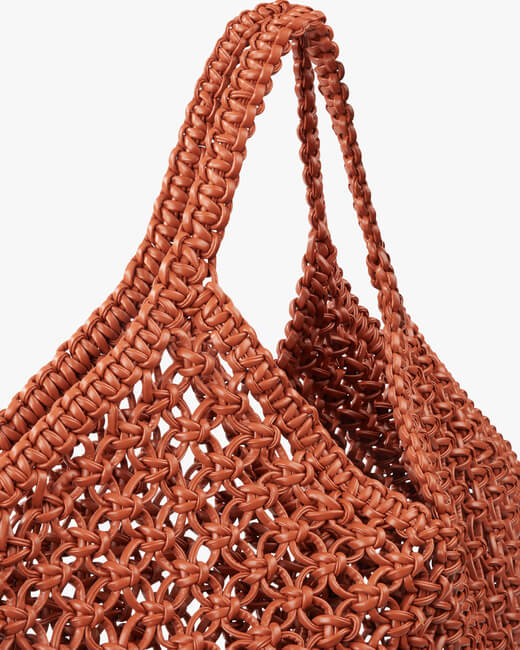 Large Woven Basket Handbag