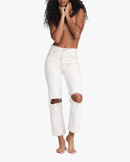 Maya High-Rise Ankle Straight Jeans