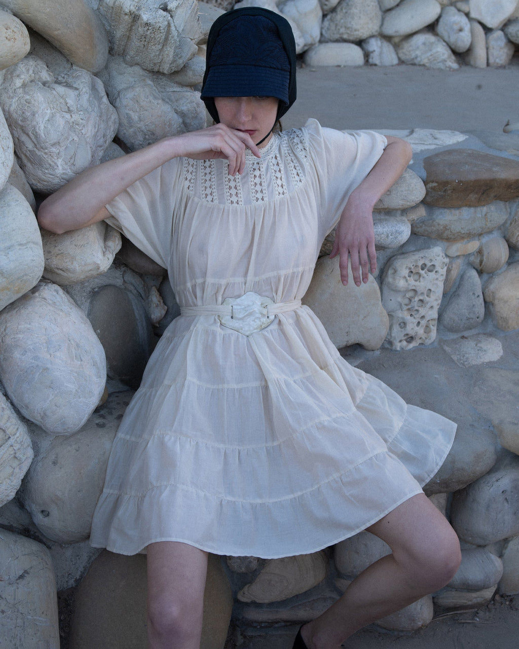 Estelle Tiered Voile Mini Dress
