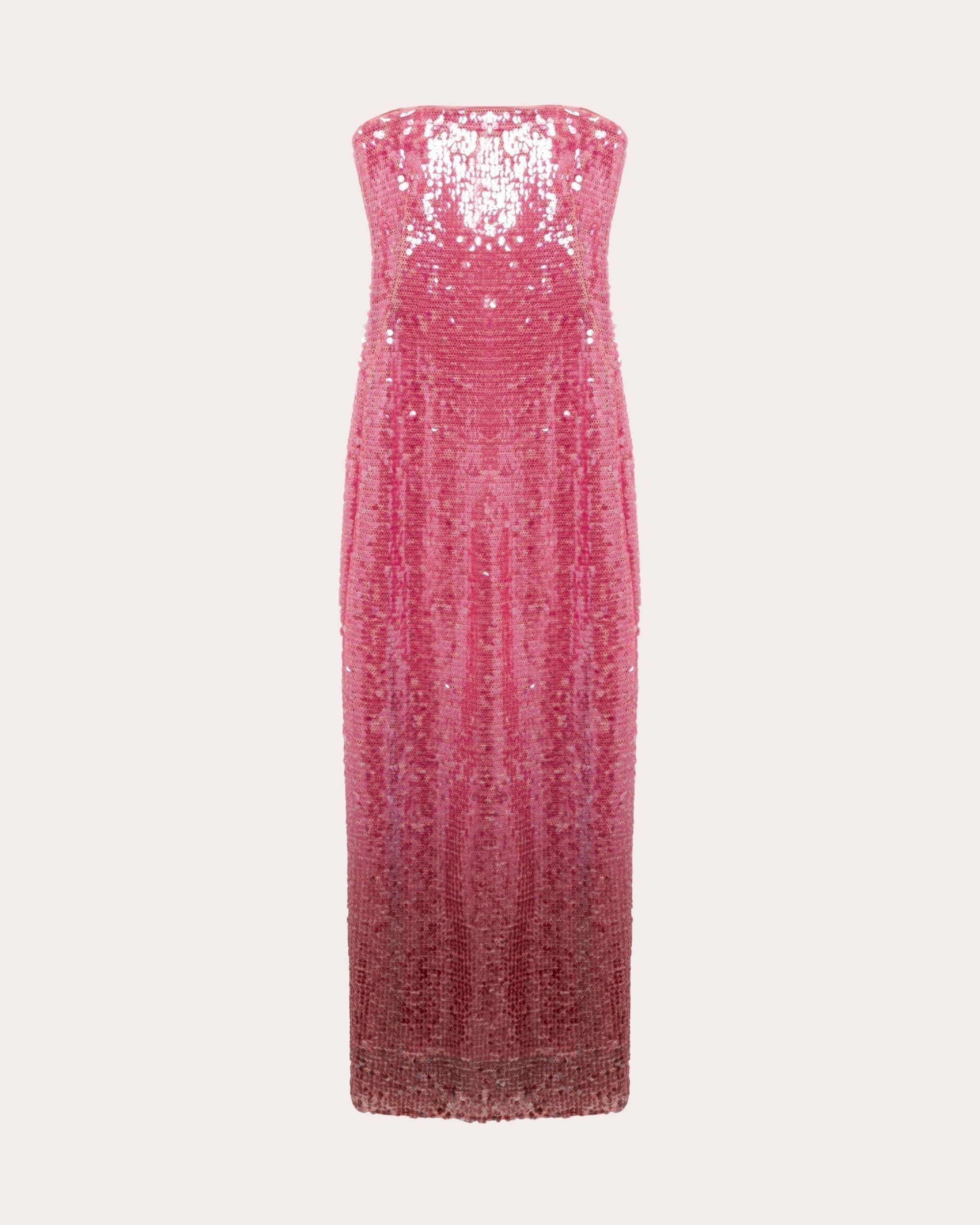 Leilani Sequin Strapless Column Gown