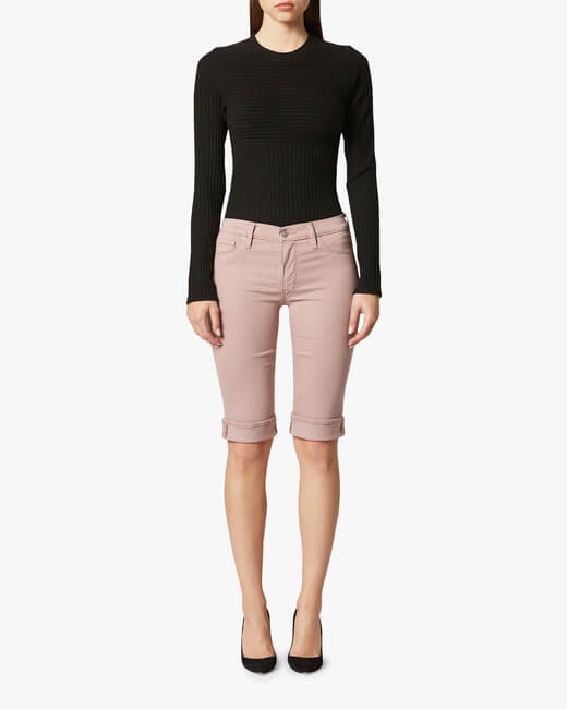 Amelia Cuffed-Knee Shorts
