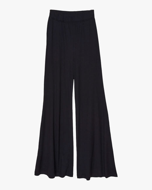 Black Ribbed Pants