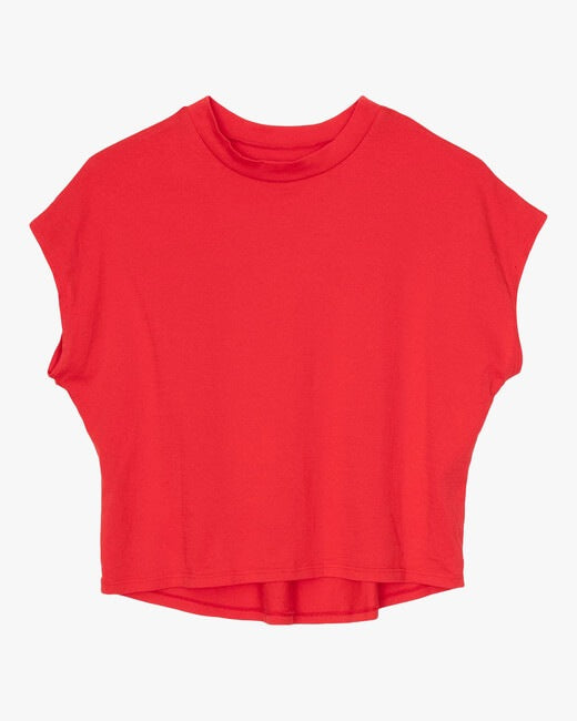 Engine Red Cropped Tee