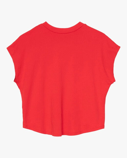 Engine Red Cropped Tee