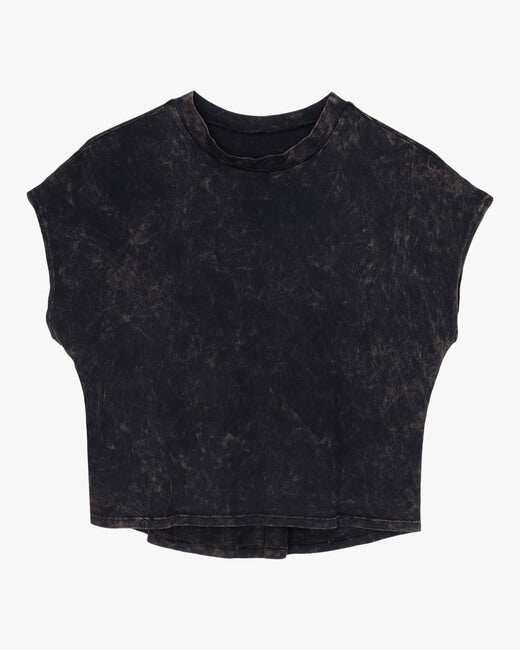 Mineral Black Cropped Tee