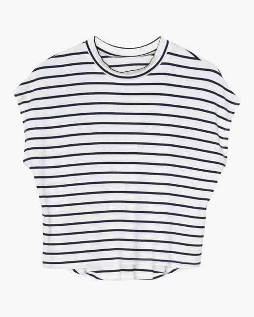Stripe Cropped Tee