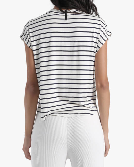 Stripe Cropped Tee