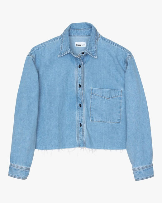Cropped Denim Shirt