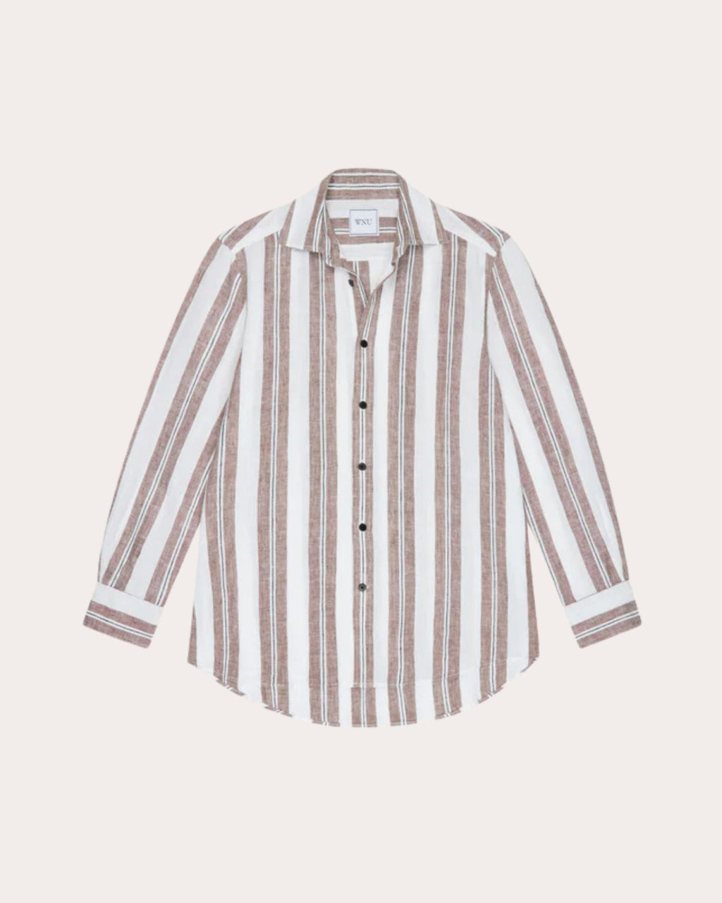 The Boyfriend Stripe Linen Button-Up Shirt