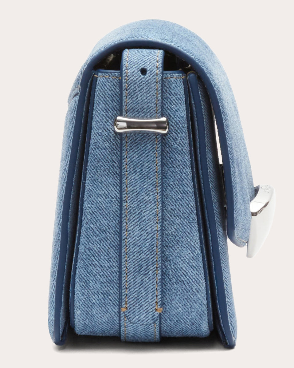 ID Printed Suede Shoulder Bag
