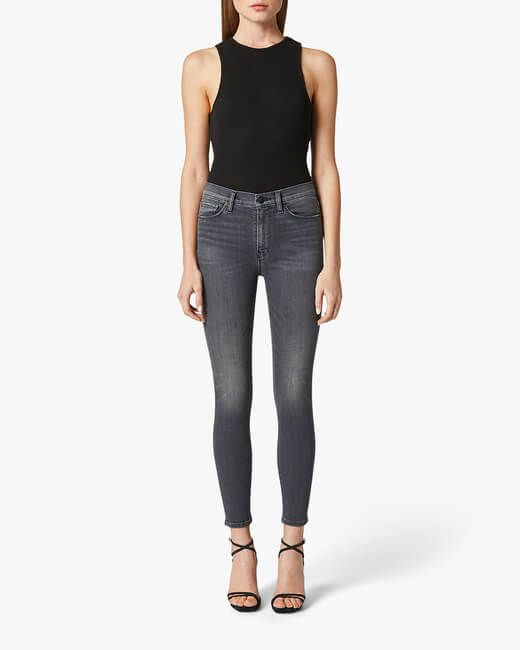 Barbara High-Waist Super Skinny Ankle Jeans