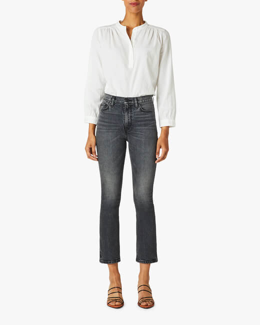 Holly High-Rise Cropped Bootcut Jeans