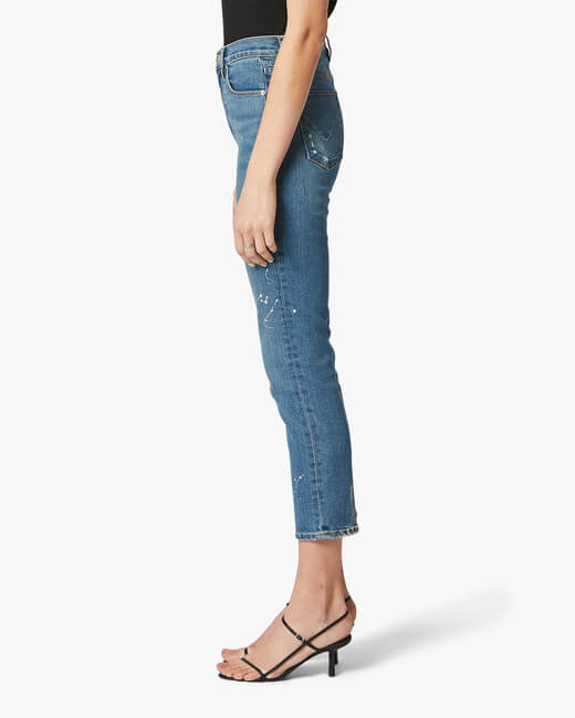 Barbara High-Waist Cropped Straight Jeans