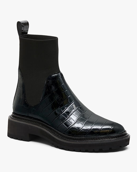 Black Bridget Chelsea Combat Boot