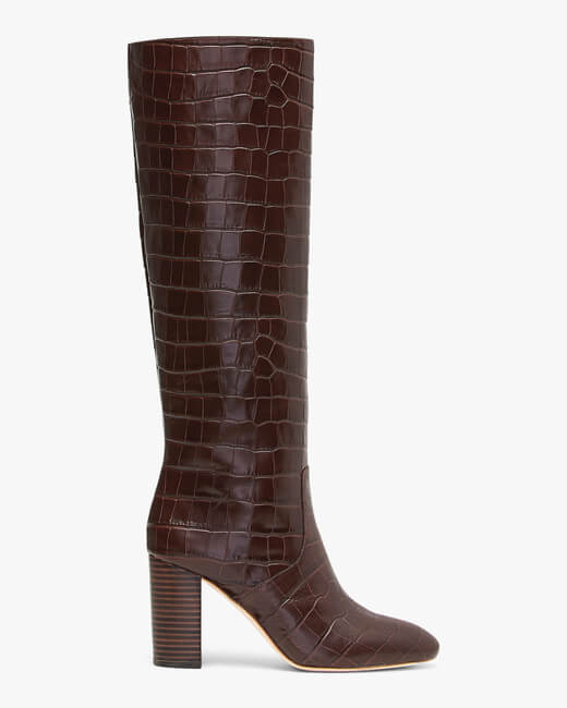 Dark Brown Goldy Tall Boot