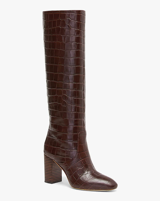 Dark Brown Goldy Tall Boot