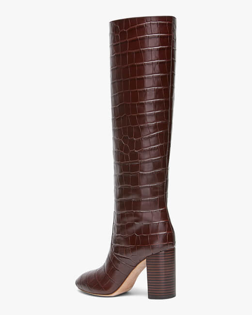 Dark Brown Goldy Tall Boot