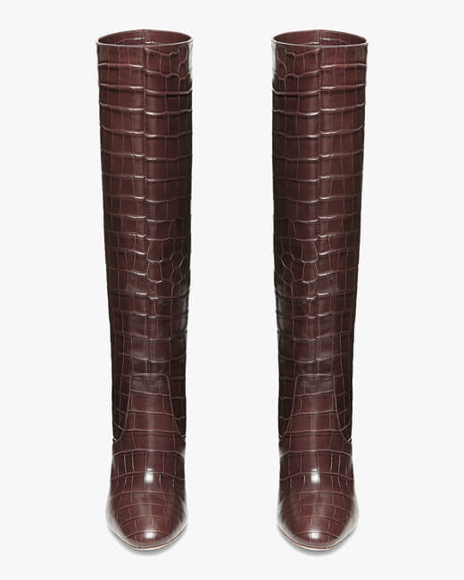 Dark Brown Goldy Tall Boot