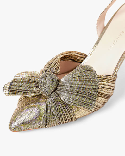 Sylvana Pleated Knot Slingback Pump