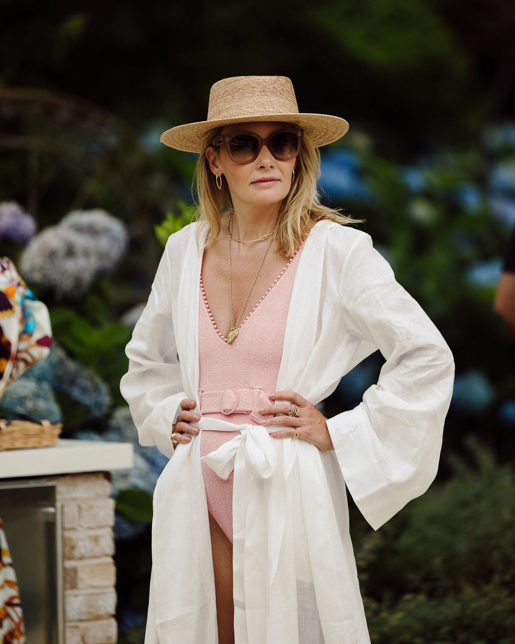The White Lotus Hooded Hemp Kimono