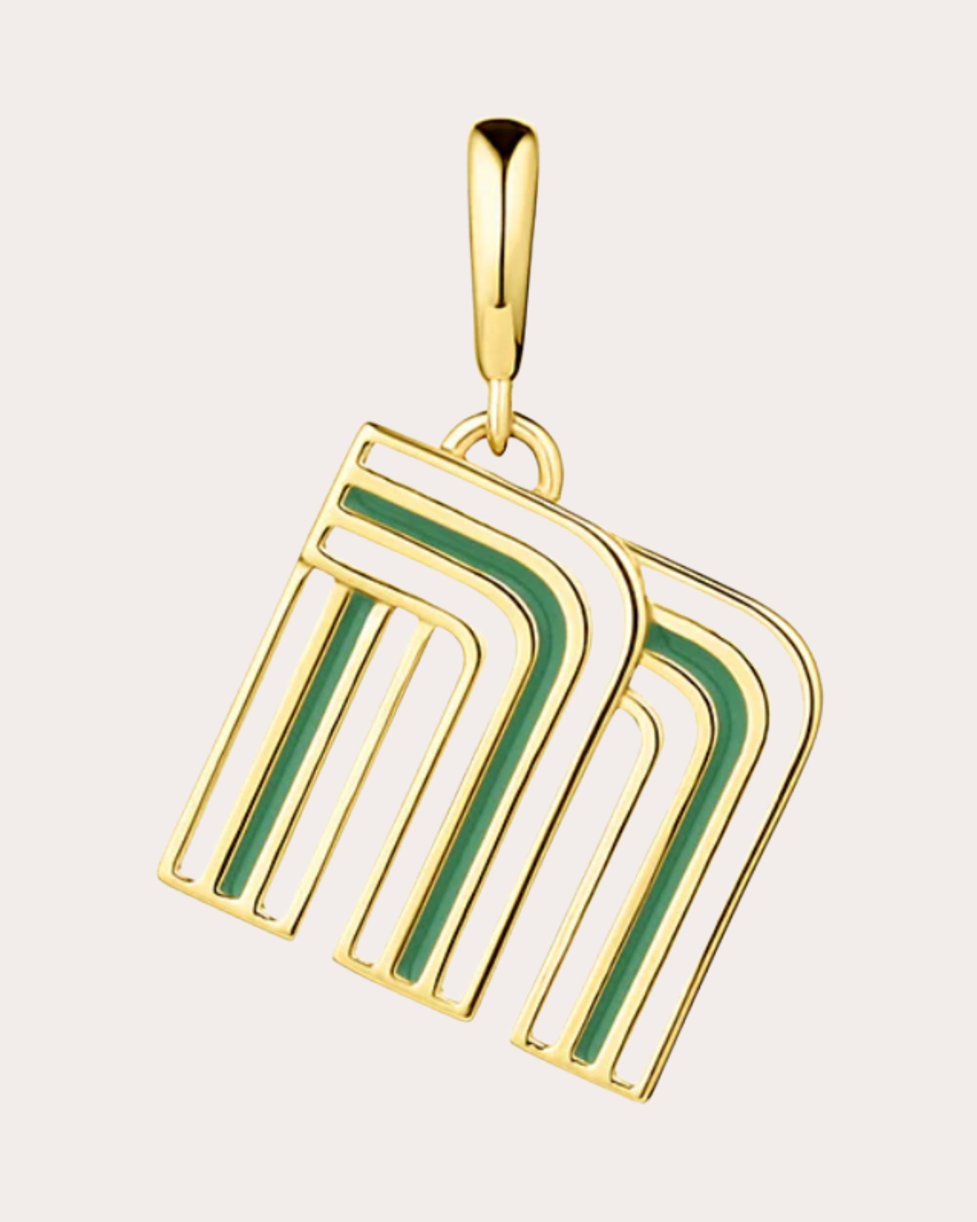 Mini Enamel Disco Initials