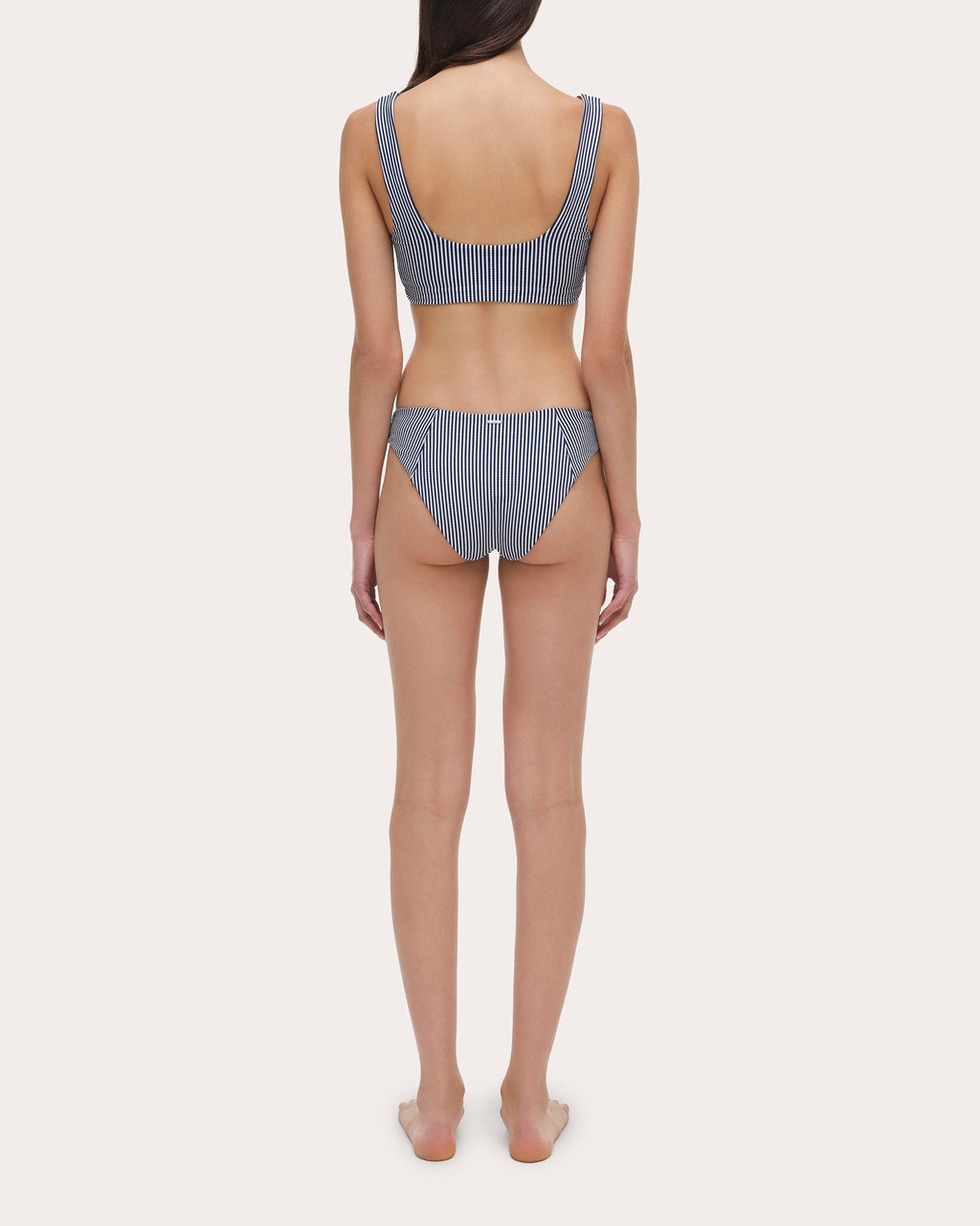 Huxley Striped Bikini Top