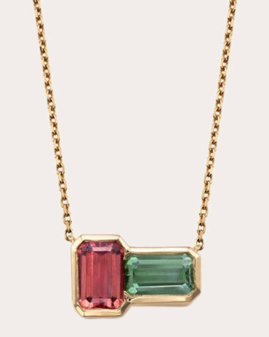 Orb 14K Gold Tourmaline Pendant Necklace