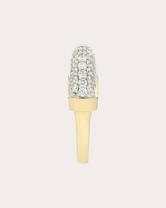 Luna 18K Gold Diamond Pavé Ring