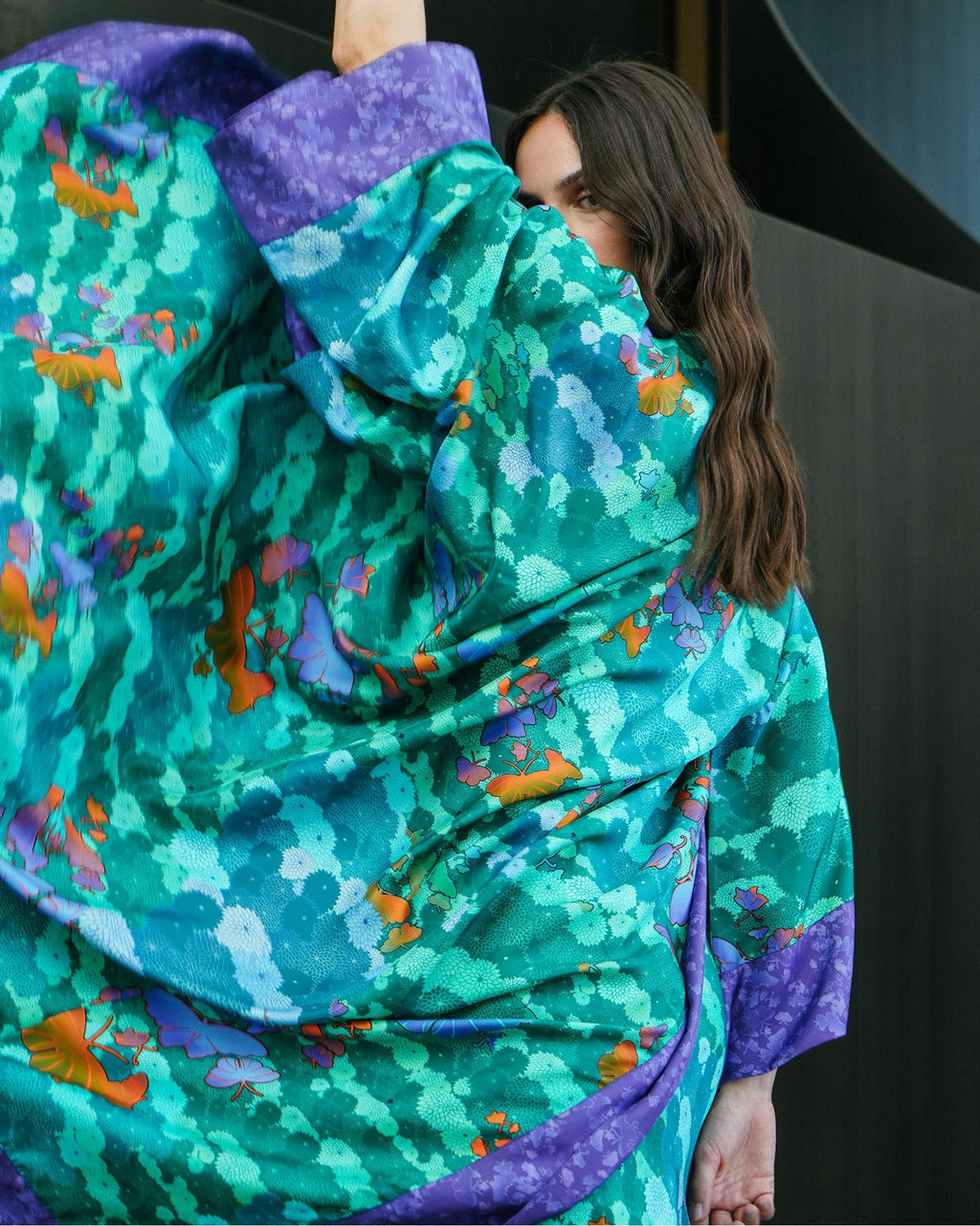Kobe Niwa Silk Robe