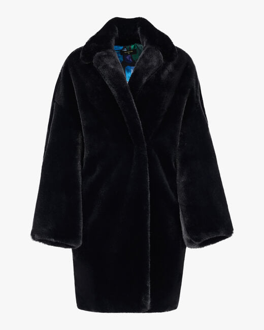 Kimono Faux Fur Coat