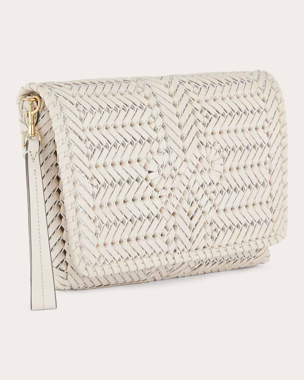 Neeson Woven Leather Shoulder Bag