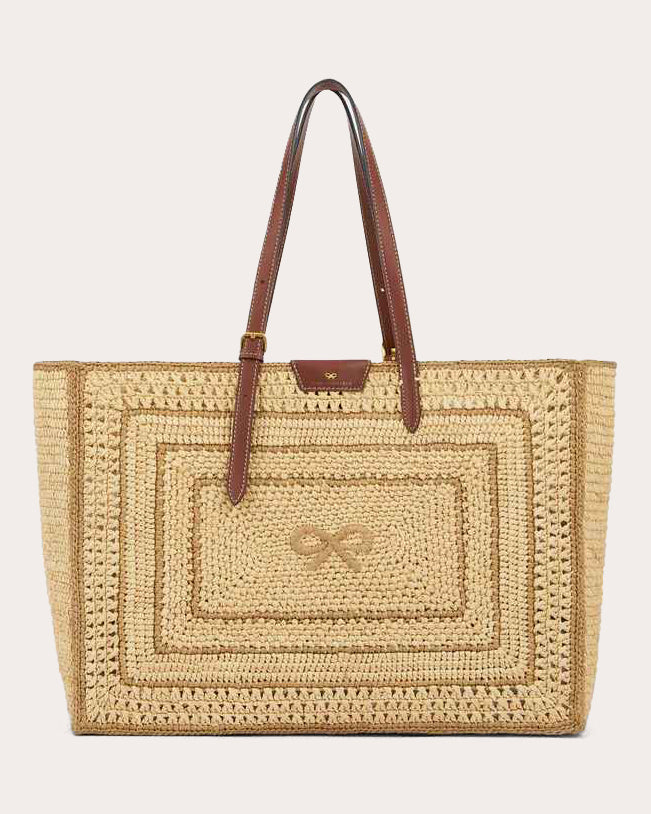 Raffia Bow Tote