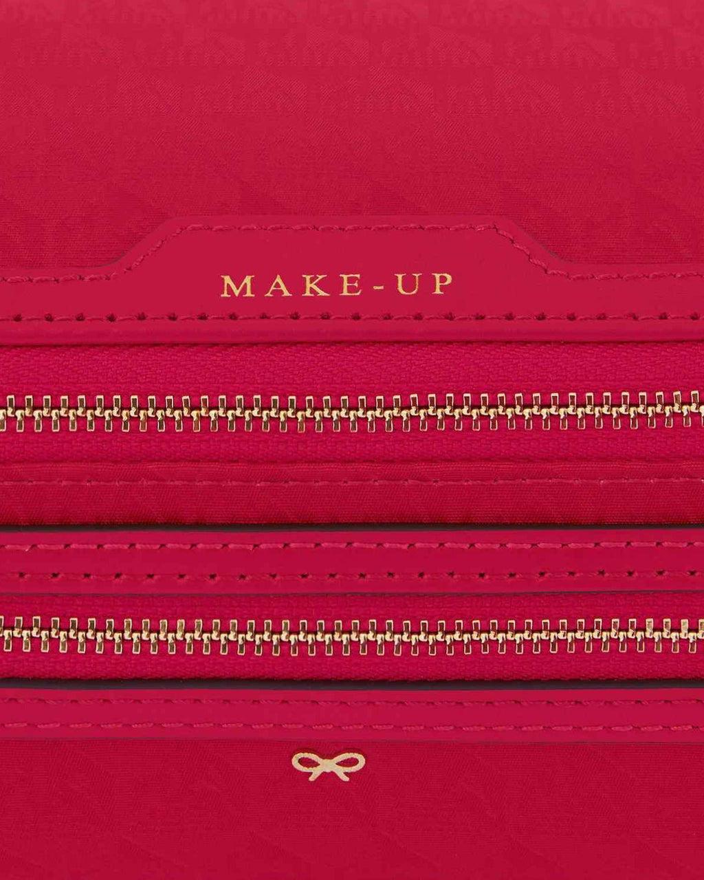 Make-Up Dual-Zip Nylon Jacquard Pouch