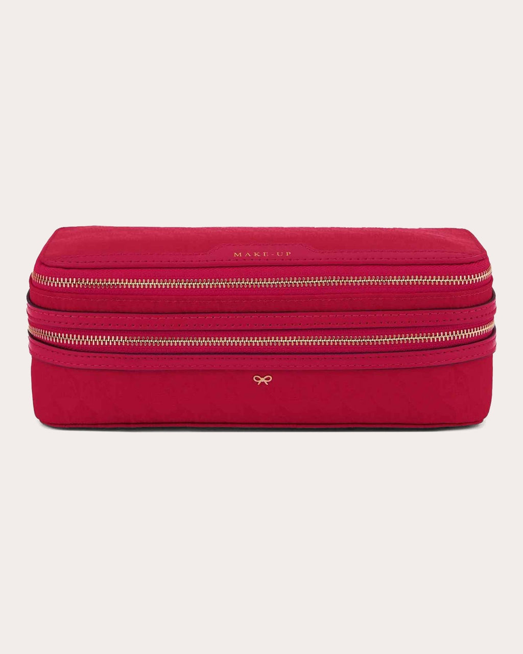 Make-Up Dual-Zip Nylon Jacquard Pouch