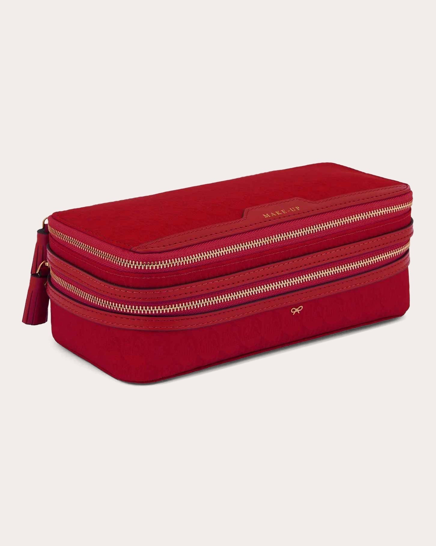 Logo Nylon Jacquard Make-Up Pouch