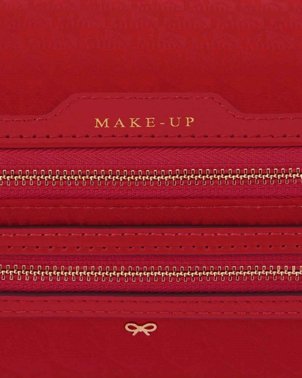Logo Nylon Jacquard Make-Up Pouch