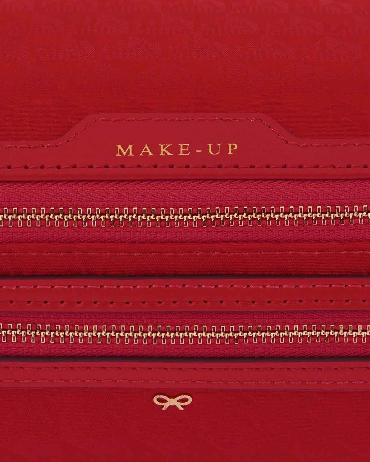 Logo Nylon Jacquard Make-Up Pouch