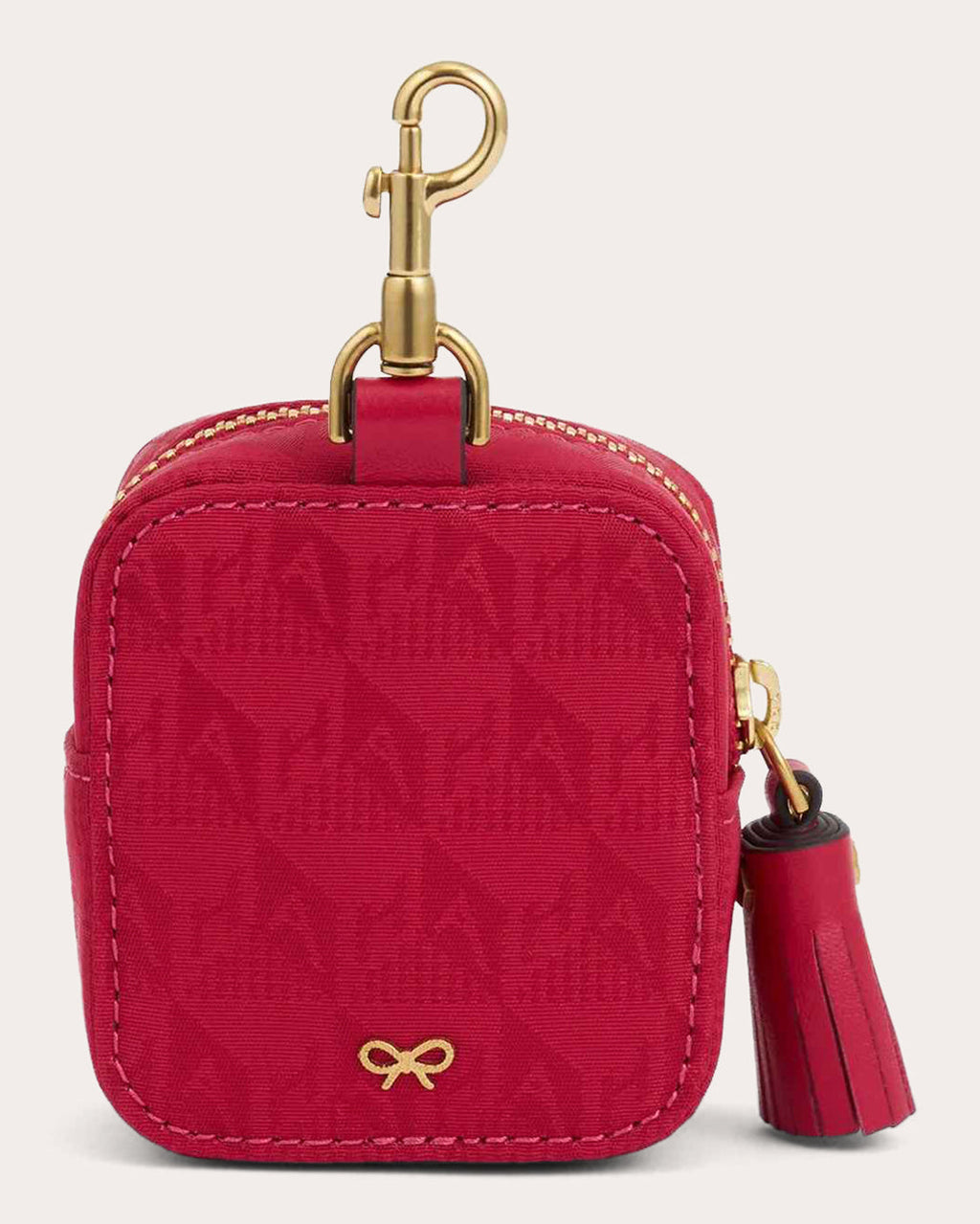 Ear Phones Tasseled Nylon Jacquard Travel Pouch