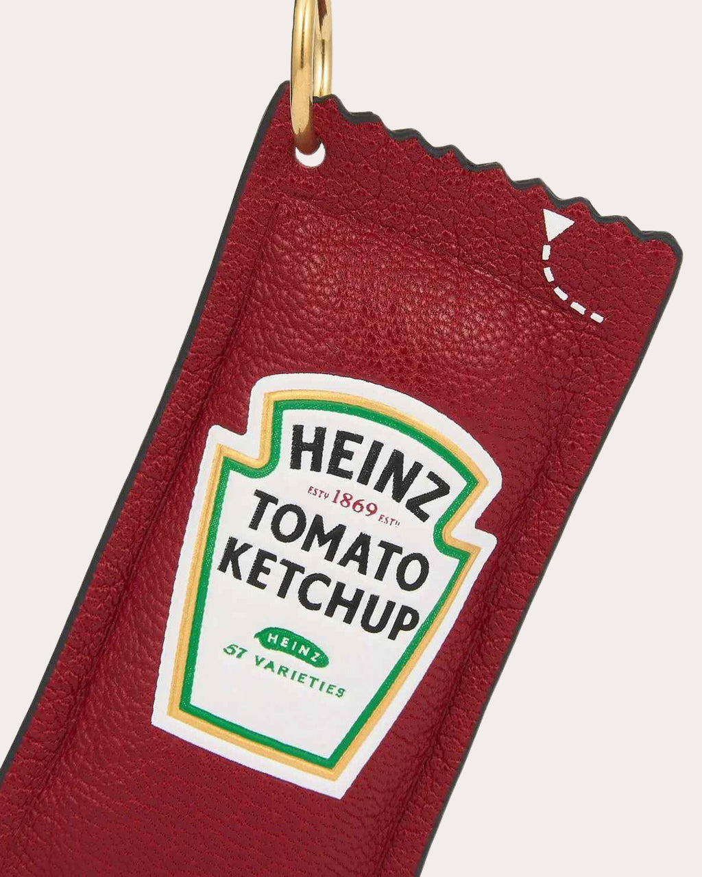 Heinz Ketchup Leather Bag Charm