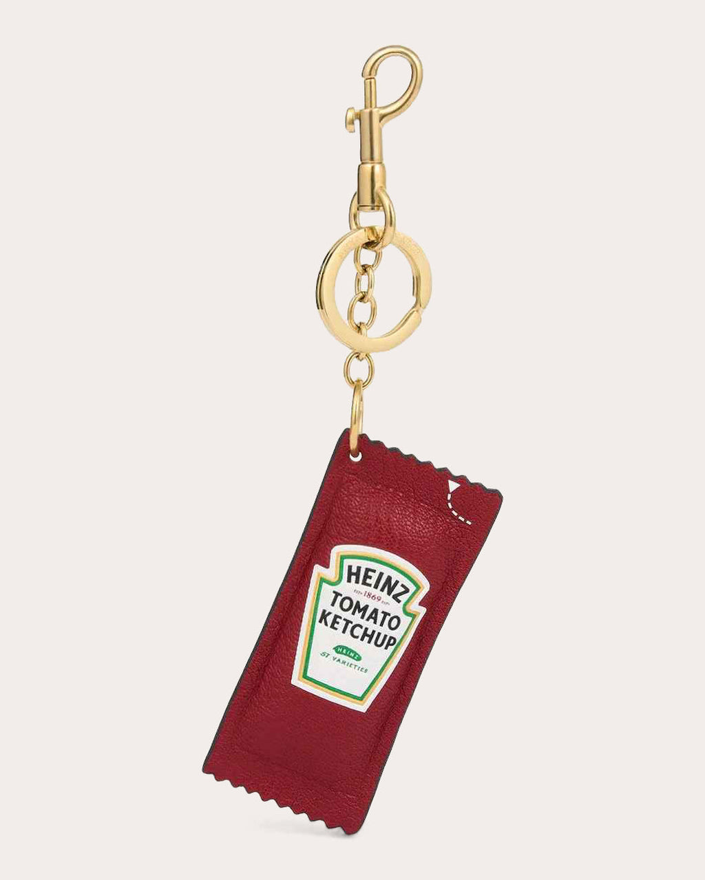 Heinz Ketchup Leather Bag Charm