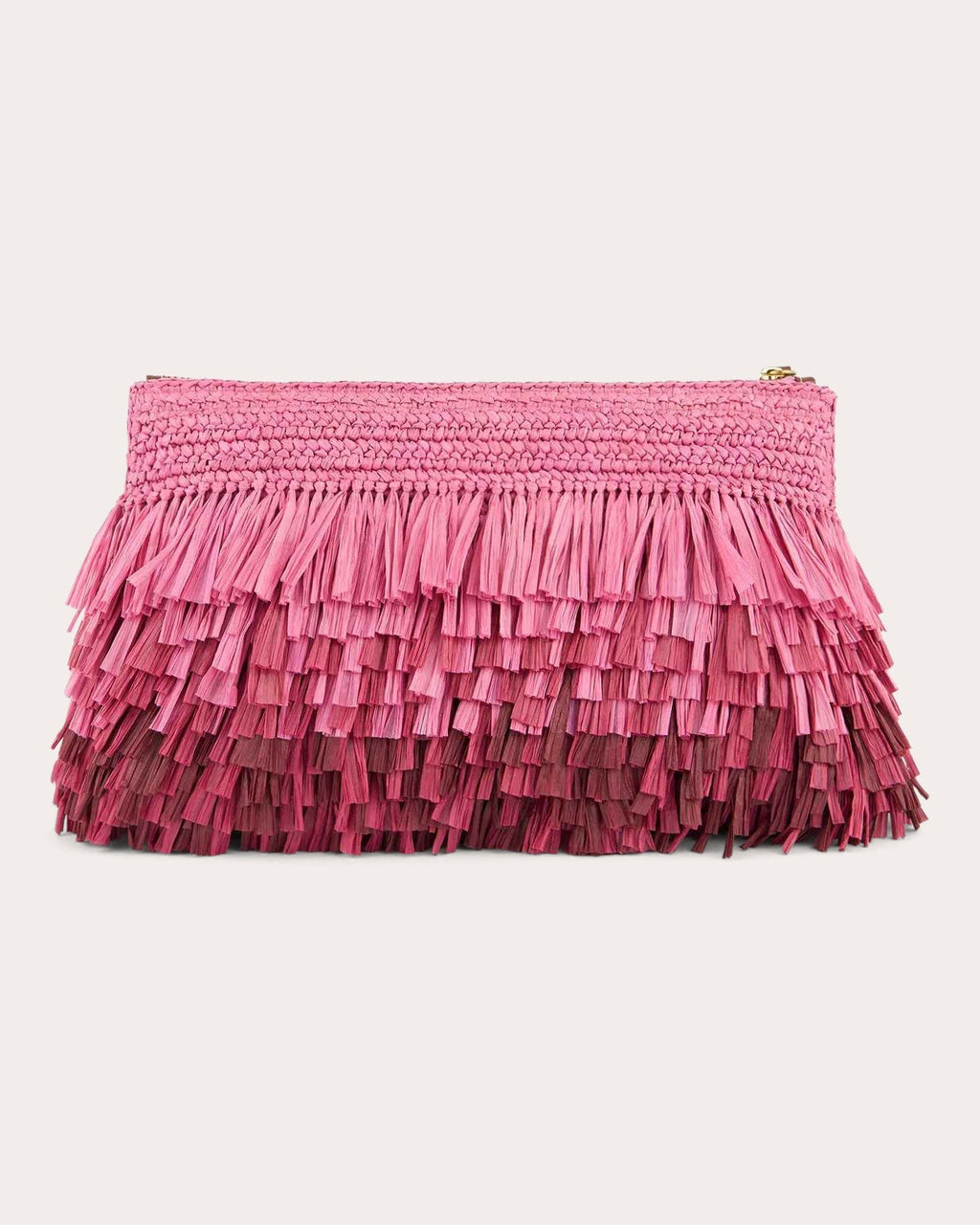 Shag Dégradé Raffia Clutch