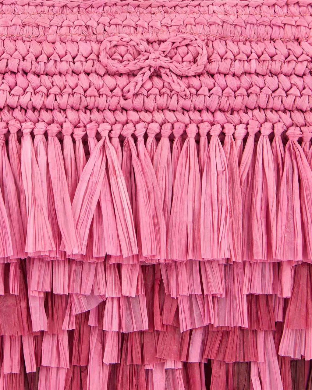 Shag Dégradé Raffia Clutch