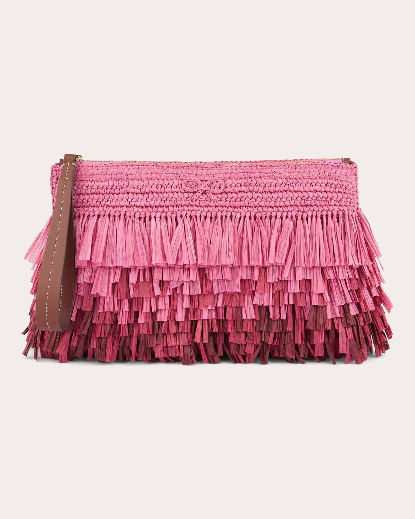Shag Dégradé Raffia Clutch