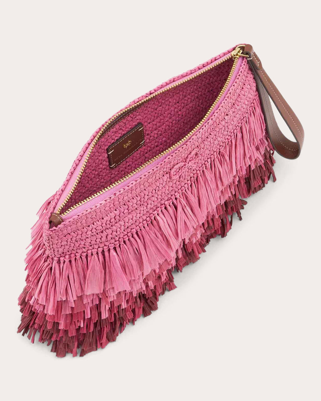 Shag Dégradé Raffia Clutch
