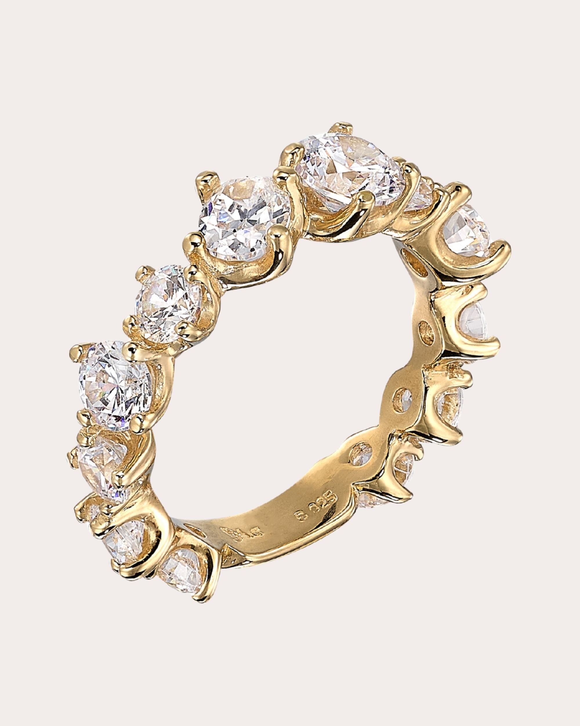 Milky Way 18K Gold Vermeil Lab-Grown Diamond Ring